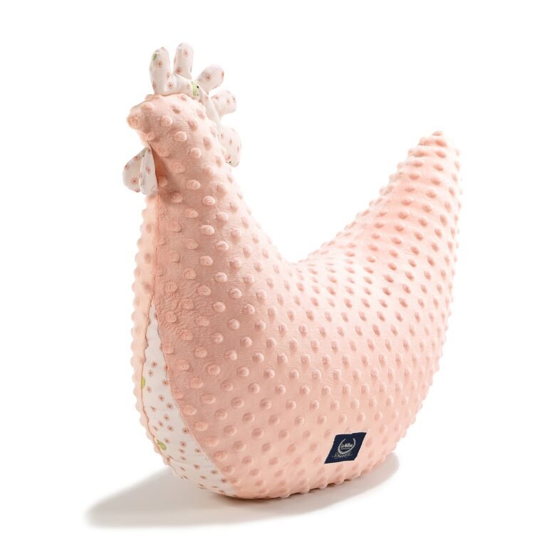 Oma Dana's Henne Kissen Minky FROGS BLOOM Hauptbild