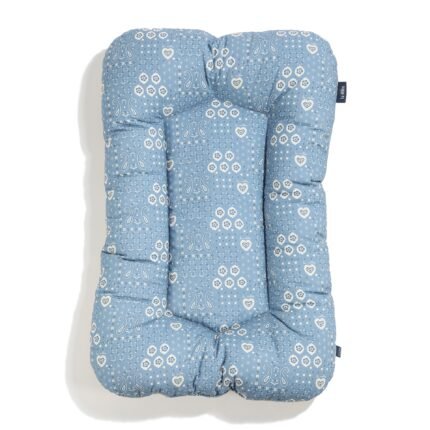 Babynest Baumwolle Velvet BANDANA DENIM - M - 50 x 86 cm Hauptbild