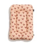 Babynest Baumwolle Velvet HEARTBEAT PINK - M - 50 x 86 cm Hauptbild