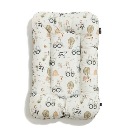 Babynest Baumwolle Velvet ABC FARM - M - 50 x 86 cm Hauptbild