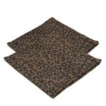 Windeln Set Bambus LEOPARD CHOCO - S - 70 x 70 cm Hauptbild