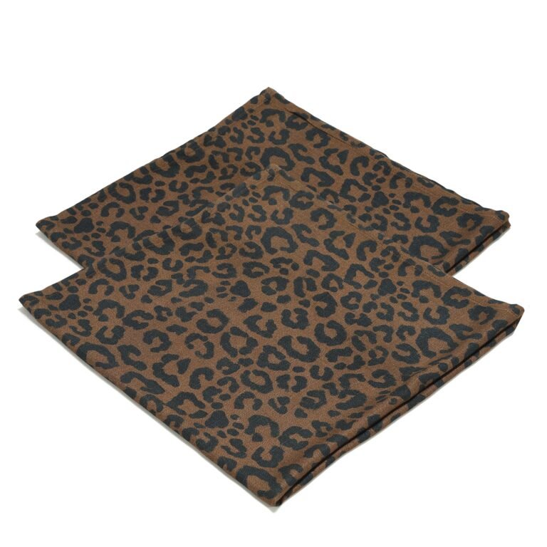 Windeln Set Bambus LEOPARD CHOCO - S - 70 x 70 cm Hauptbild