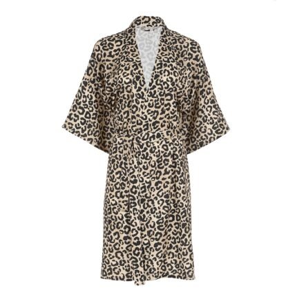 Bambus Kimono LEOPARD CREAM Hauptbild