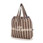 Shopper Tasche STRIPES BROWN - L Hauptbild