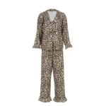 Bambus-Pyjama LEOPARD CREAM - M (Lang) Hauptbild