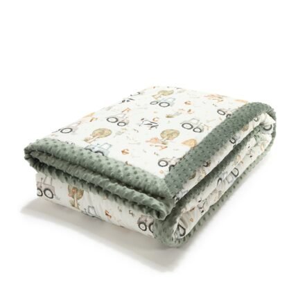 Warme Decke Minky ABC FARM - XL - 140 x 200 cm Hauptbild