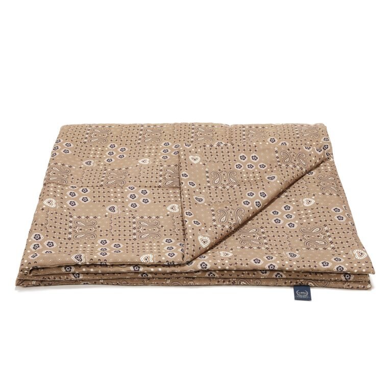 Bettdecke Bambus BANDANA MOCCA - L - 110 x 140 cm Hauptbild