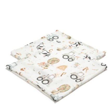 Windeln Set Bambus ABC FARM - S - 70 x 70 cm Hauptbild