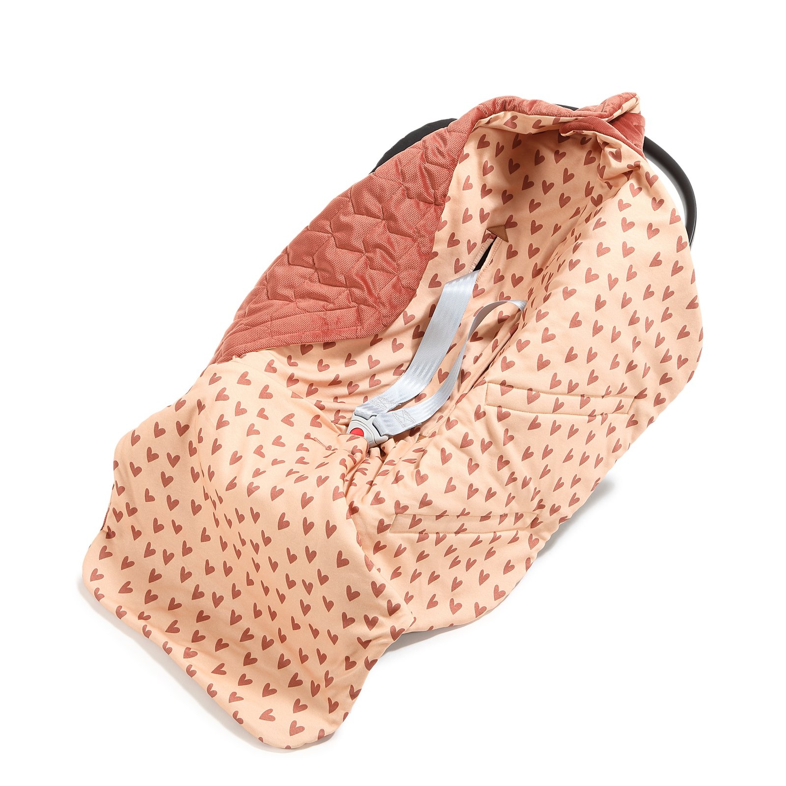 29409_1 Einschlagdecke Babyschale multi HEARTBEAT PINK Hauptbild