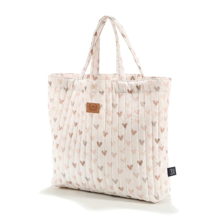 Shopper Tasche gesteppt HEARTBEAT BEIGE - L Hauptbild