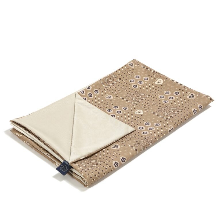 Leichte Decke Velvet BANDANA MOCCA - L - 110 x 140 cm Hauptbild