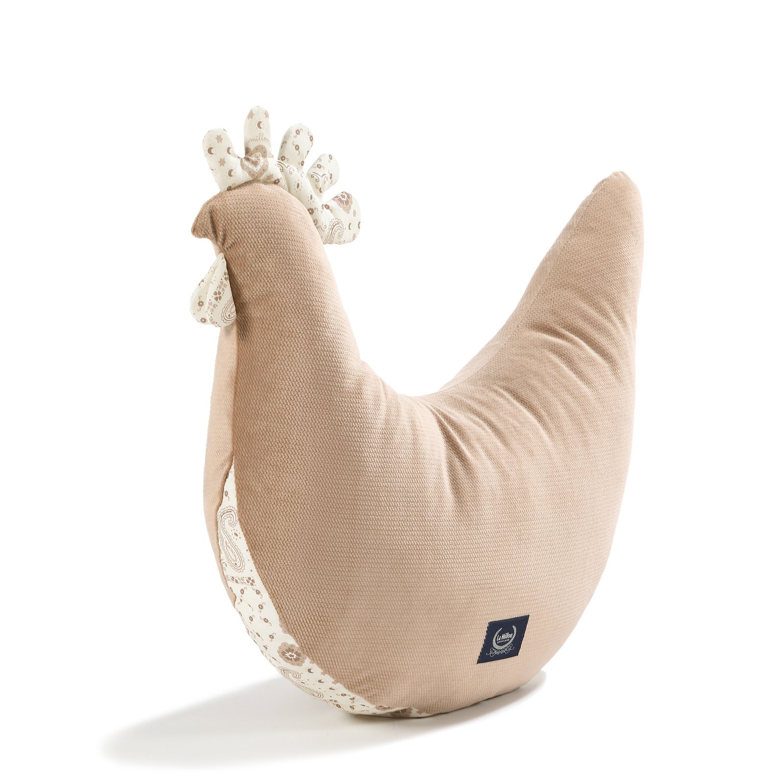 30408_1 Oma Dana's Henne Kissen Velvet Baumwolle BANDANA CREAM Hauptbild