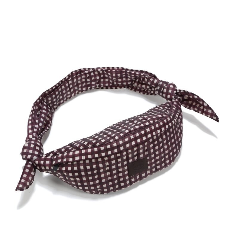 Bauchtasche aus Nylon BURGUNDY VICHY Hauptbild