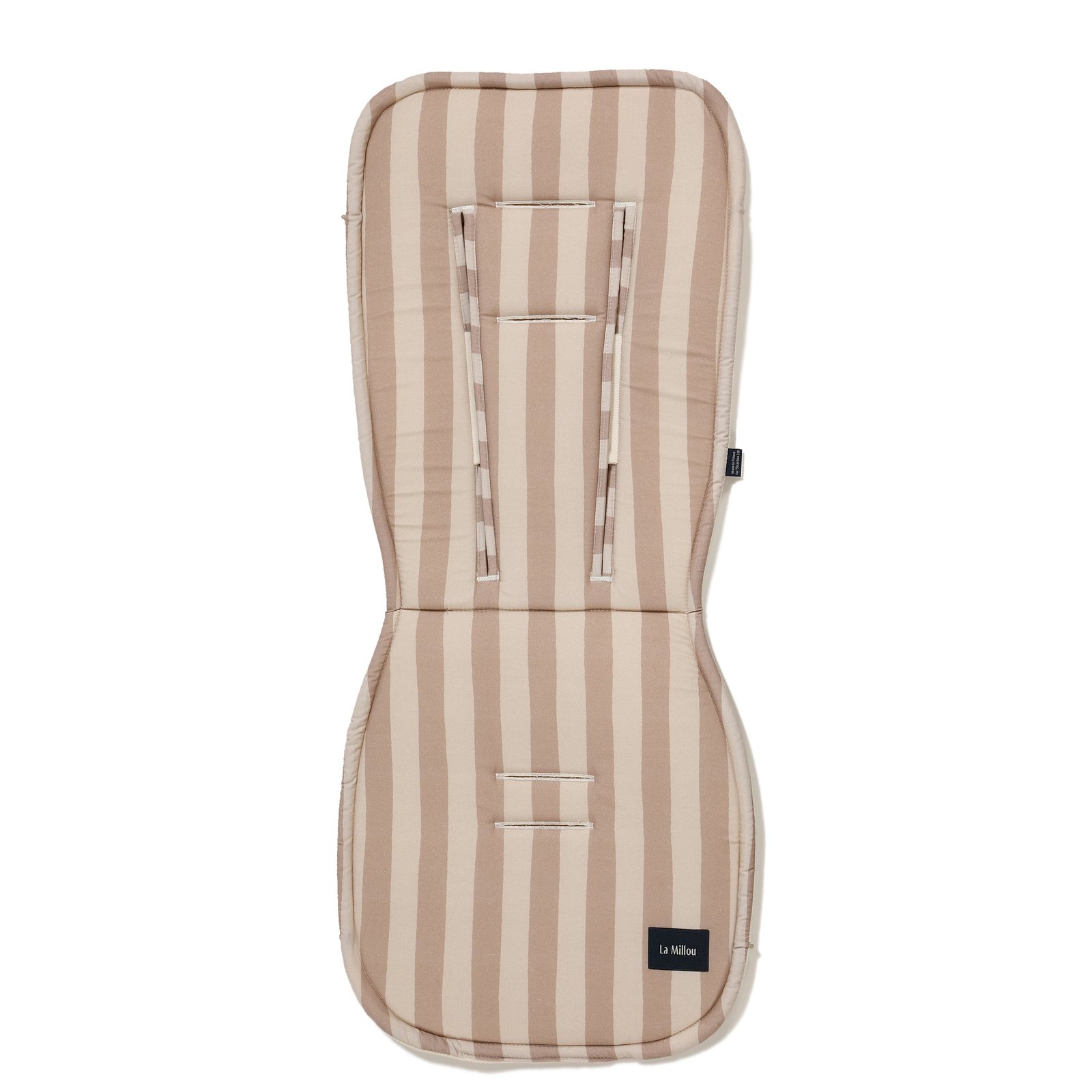 30540_1 Kinderwagenauflage Baumwolle Velvet Multi STRIPES BEIGE Hauptbild