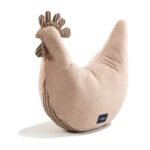 Oma Dana's Henne Kissen Velvet Baumwolle STRIPES BROWN Hauptbild