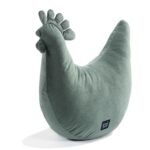 Oma Dana's Henne Kissen Velvet KHAKI Hauptbild