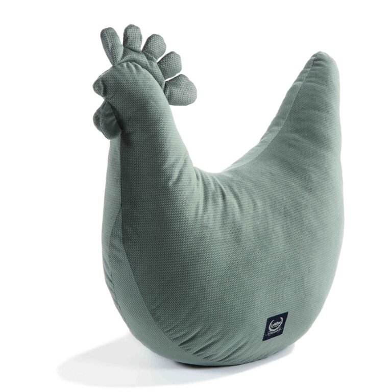 Oma Dana's Henne Kissen Velvet KHAKI Hauptbild