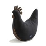 Oma Dana's Henne Kissen Velvet Baumwolle LEOPARD CHOCO Hauptbild