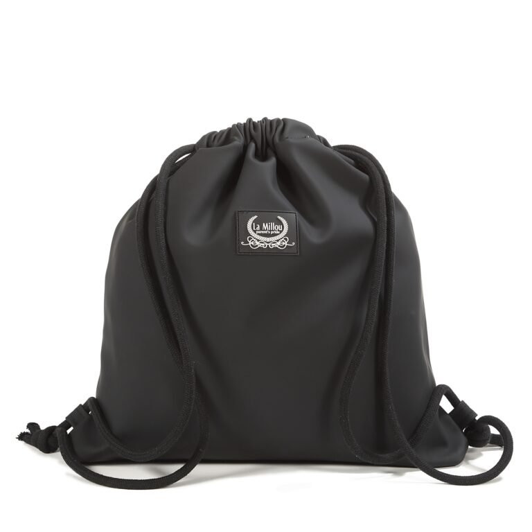 Rucksack gummisack BLACK Hauptbild