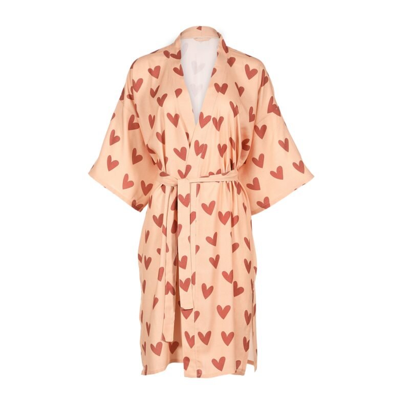 Bambus Kimono HEARTBEAT PINK Hauptbild