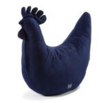 Oma Dana's Henne Kissen Velvet ROYAL NAVY Hauptbild