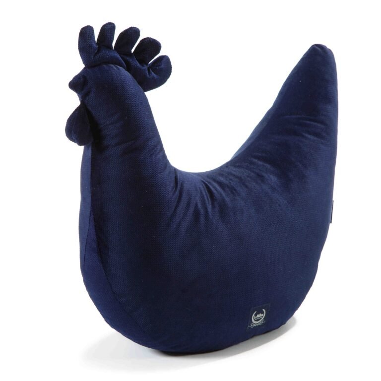 Oma Dana's Henne Kissen Velvet ROYAL NAVY Hauptbild