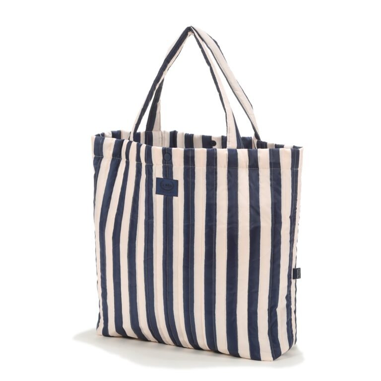Shopper Tasche gesteppt STRIPES NAVY - L Hauptbild