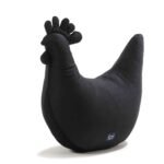 Oma Dana's Henne Kissen Velvet BLACK Hauptbild