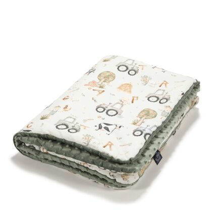 Warme Decke Minky ABC FARM - M - 80 x 100 cm Hauptbild