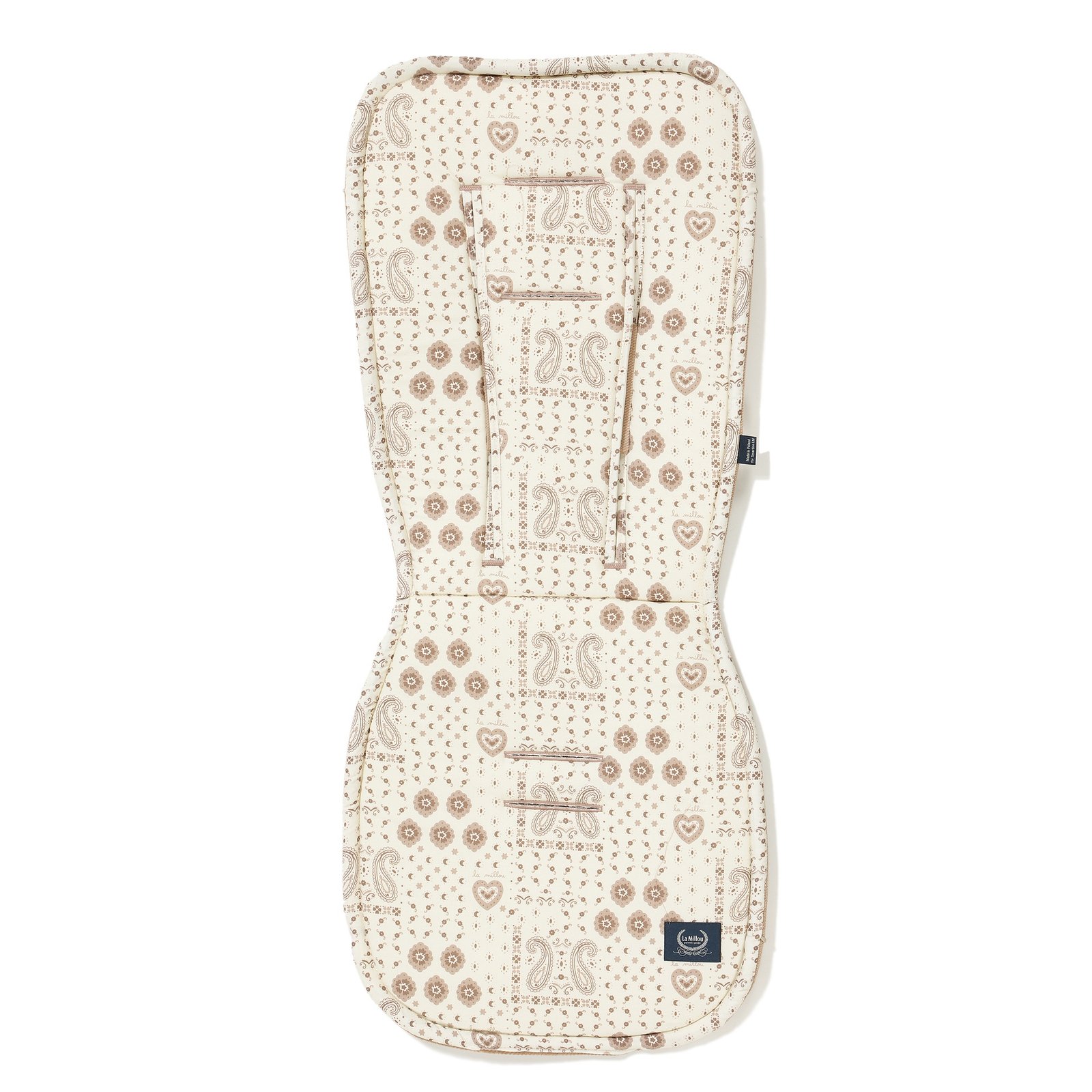 30411_1 Kinderwagenauflage Baumwolle Velvet Multi BANDANA CREAM Hauptbild