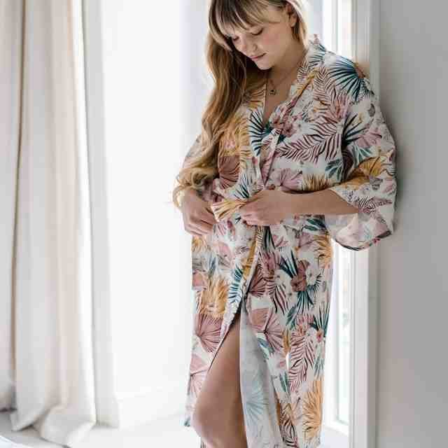 Bambus Kimono BOHO PALMS LIGHT Hauptbild