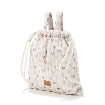Kinderwagen-Rucksack Nylon HEARTBEAT BEIGE Hauptbild