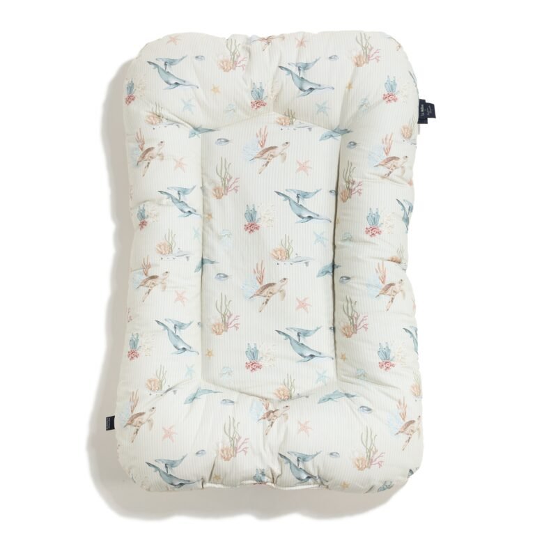 Babynest Baumwolle Velvet SEAWORLD - M - 50 x 86 cm Hauptbild