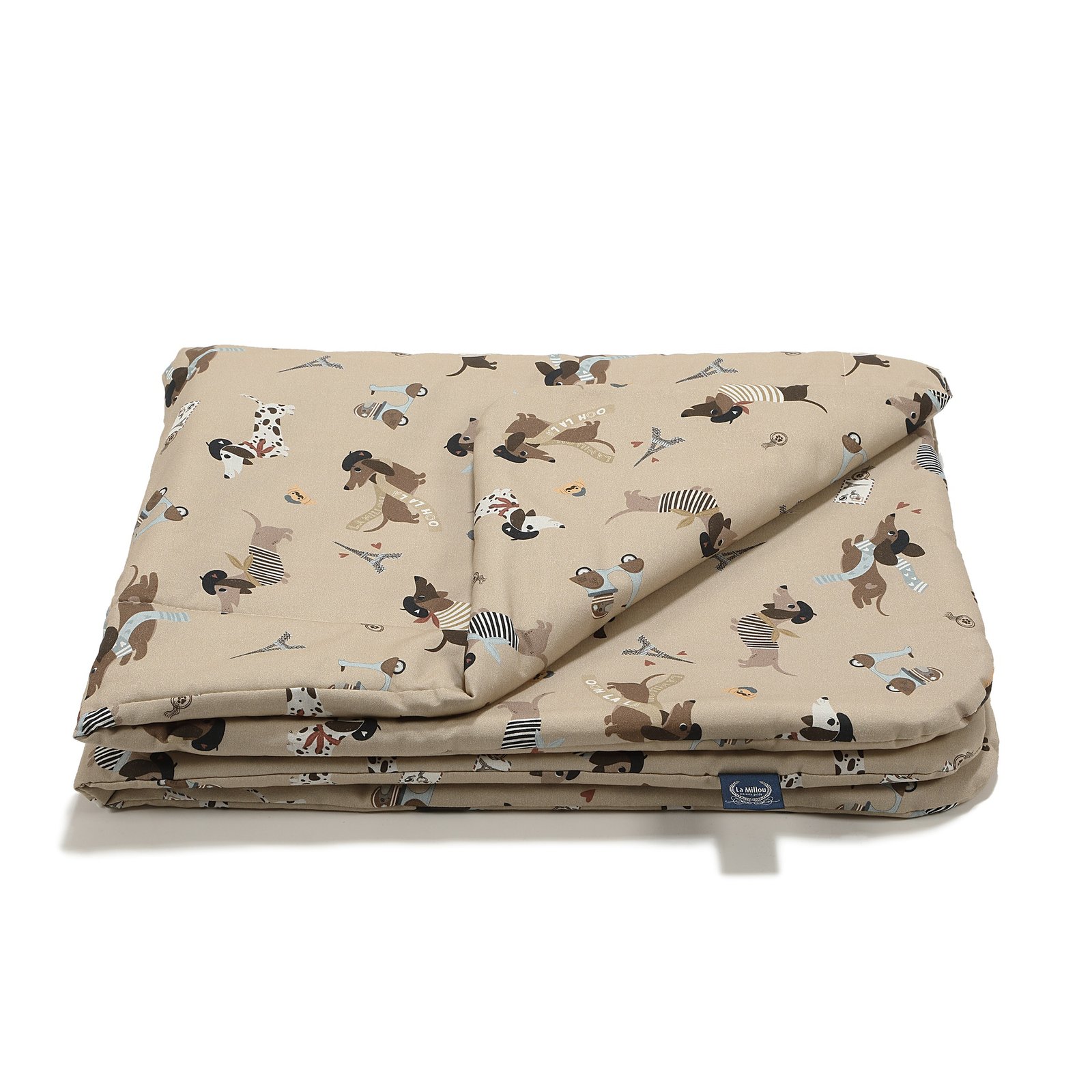 29522_1 Bettdecke Baumwolle PIERRE THE DOG - L - 110 x 140 cm Hauptbild