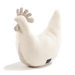 Oma Dana's Henne Kissen Velvet Baumwolle STRIPES BEIGE Hauptbild