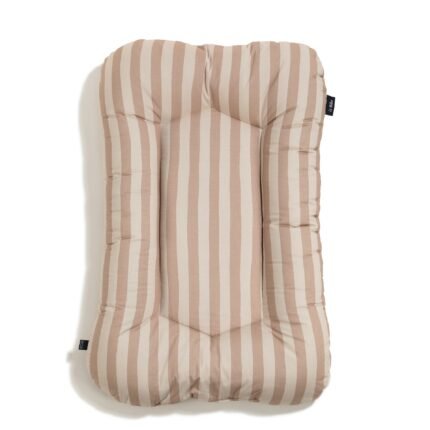 Babynest Baumwolle Velvet STRIPES BEIGE - M - 50 x 86 cm Hauptbild