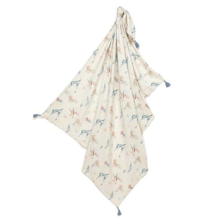 Pucktuch Bambus SEAWORLD - M - 100 x 120 cm Hauptbild