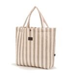 Shopper Tasche gesteppt STRIPES BEIGE - L Hauptbild