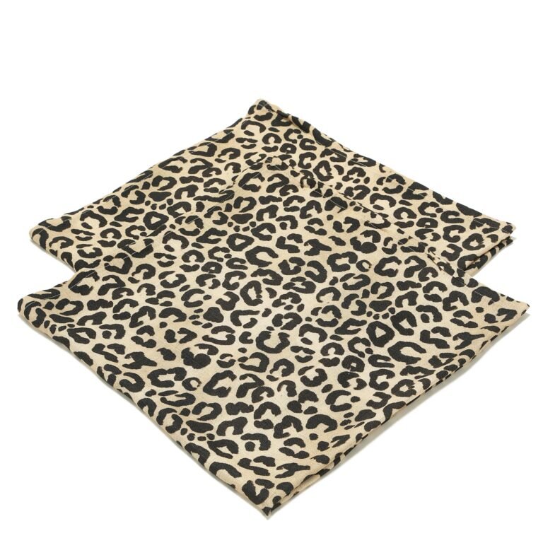 Windeln Set Bambus LEOPARD CREAM - S - 70 x 70 cm Hauptbild