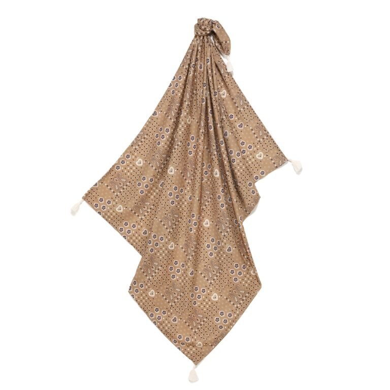 Pucktuch Bambus BANDANA MOCCA - M - 100 x 120 cm Hauptbild