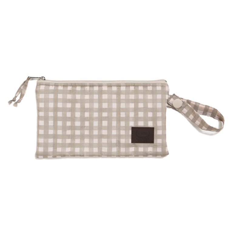 Nylon-Täschchen BEIGE VICHY Hauptbild