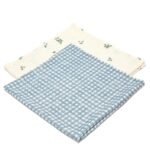 Windeln Set Bambus BERRY VICHY - S - 70 x 70 cm Hauptbild