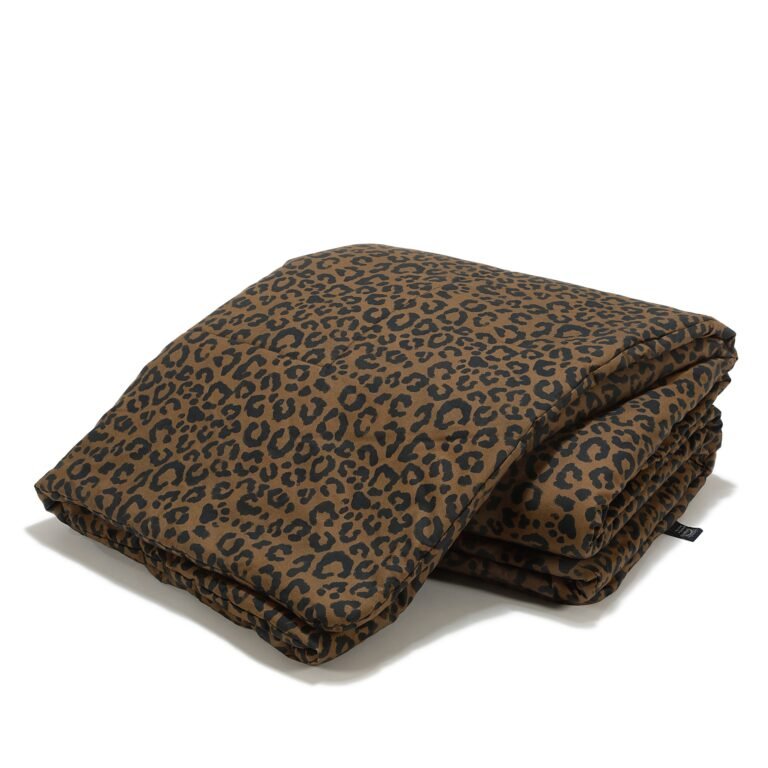 Bettdecke Baumwolle LEOPARD CHOCO - XXL - 200 x 220 cm Hauptbild
