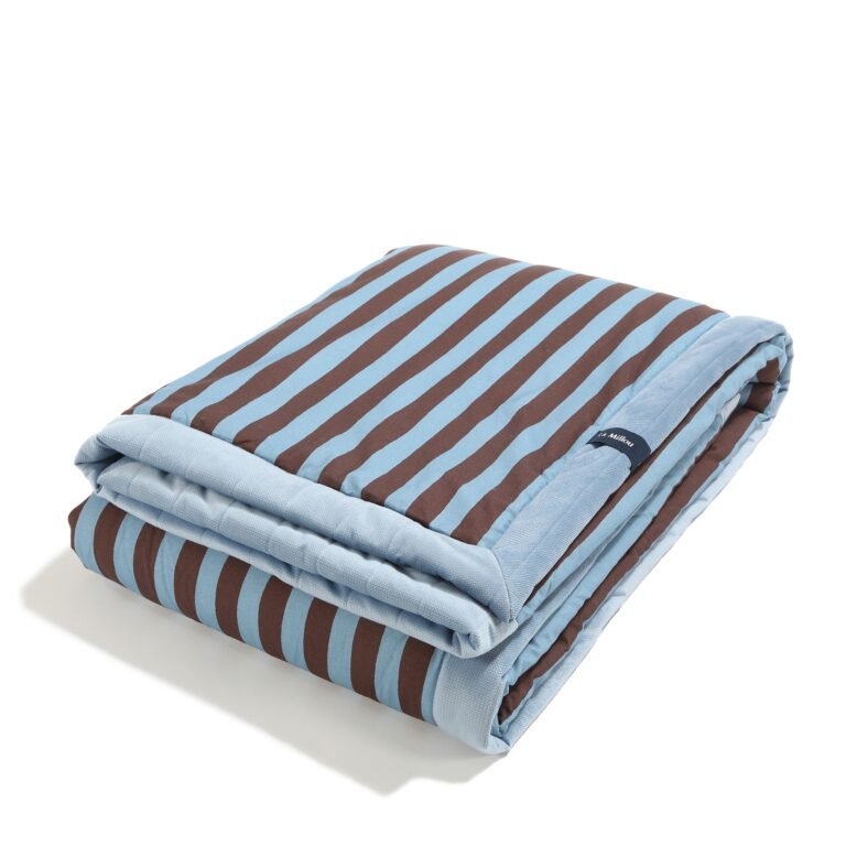 Warme Decke Velvet STRIPES BLUE - XL - 140 x 200 cm Hauptbild