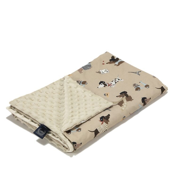 Leichte Decke Minky PIERRE THE DOG - M - 80 x 100 cm Hauptbild