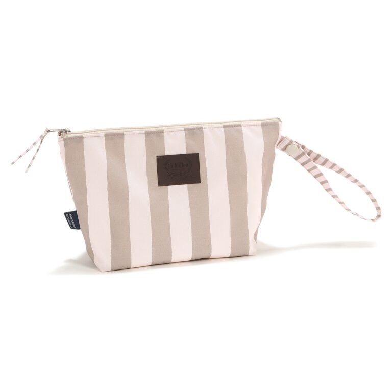 Wasserdichter Kulturbeutel STRIPES BEIGE - M Hauptbild