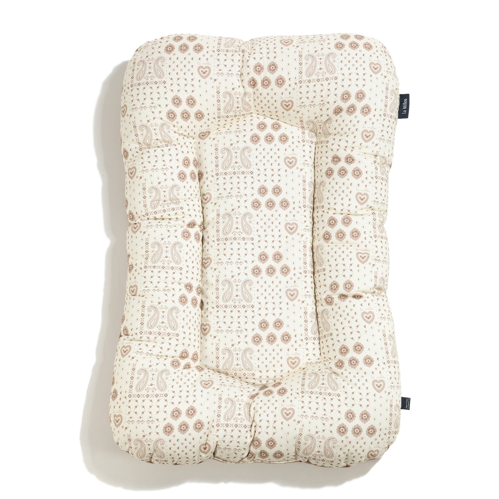 30432_1 Babynest Baumwolle Velvet BANDANA CREAM - M - 50 x 86 cm Hauptbild