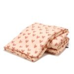 Bettdecke Baumwolle HEARTBEAT PINK - XXL - 200 x 220 cm Hauptbild