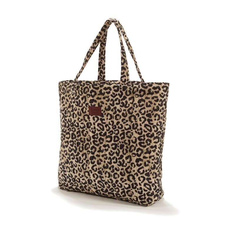 Shopper Tasche gesteppt LEOPARD CREAM - L Hauptbild
