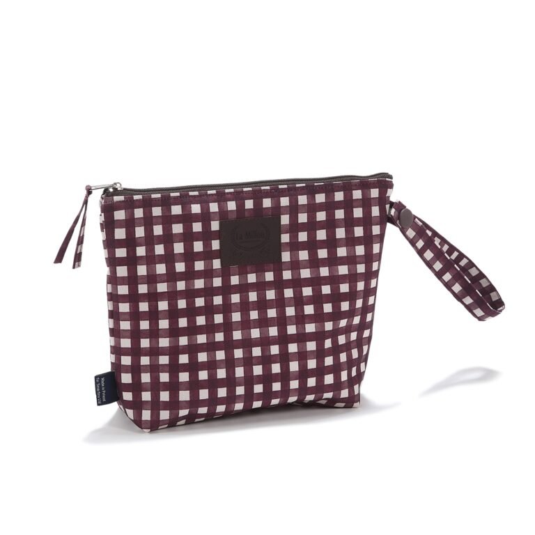 Wasserdichter Kulturbeutel BURGUNDY VICHY - M Hauptbild